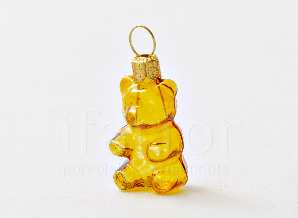Christmas tree toy Lollipop bear (yellow)