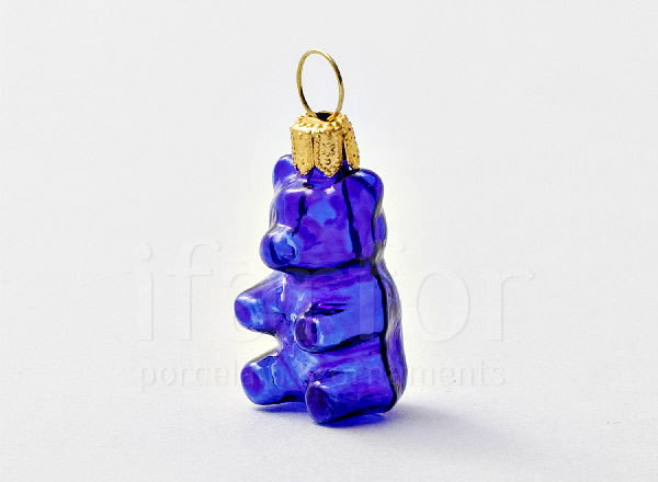 Christmas tree toy Lollipop bear (blu)