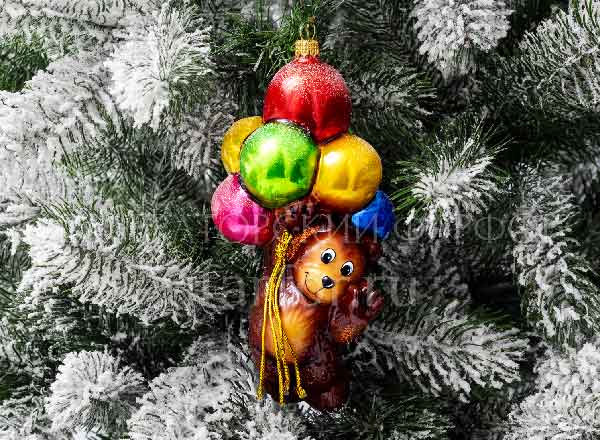 Christmas tree toy Bear with Balloons