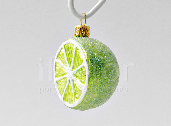 Christmas tree toy Lime in Half