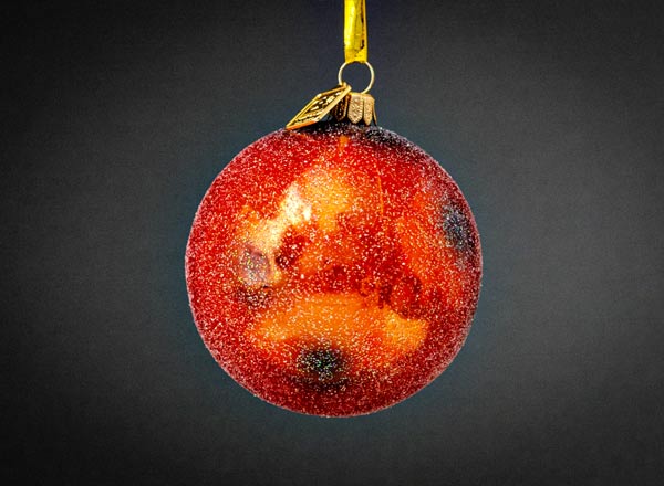 Елочная игрушка Планета Марс