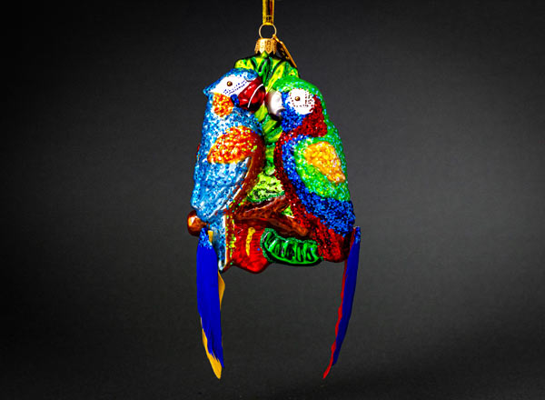 Елочная игрушка Парочка попугаев