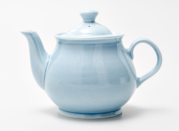Teapot brewing Watercolor (blue) Classic