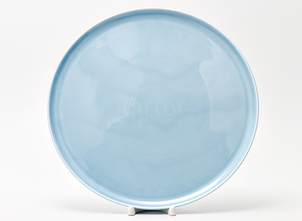 Dish/ platter for pizza Watercolor (blue) Prince