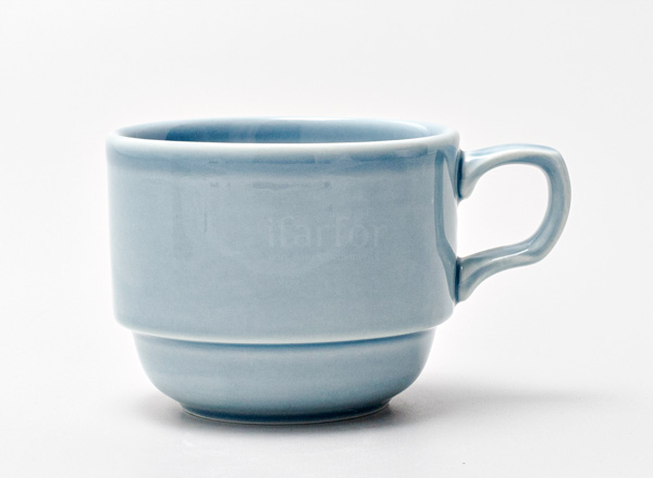 Cup tea Watercolor (blue) Bravo