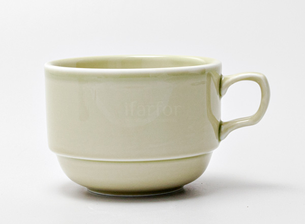 Cup tea Watercolor (beige) Bravo