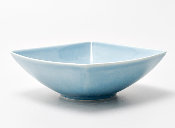 Salad bowl square Watercolor (blue) Prince