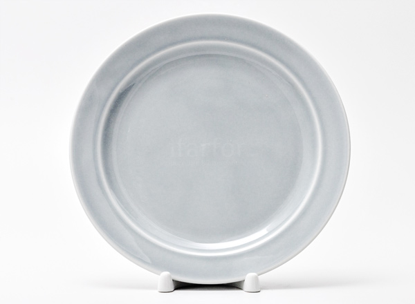 Plate shallow Watercolor (light gray)
