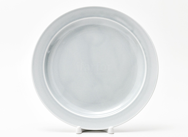 Plate shallow Watercolor (light gray)