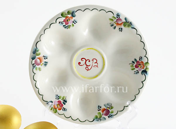 Easter plate for eggs Holy holiday 