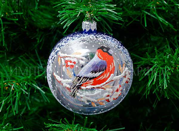 Christmas tree toy Christmas ball Bullfinch