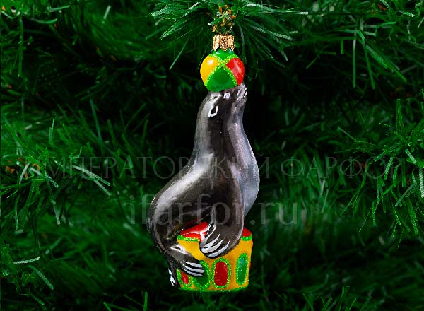 Christmas tree toy Seal Circus