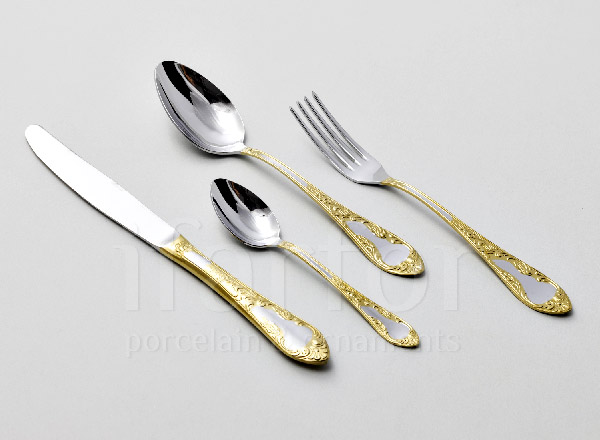 Set of cutlery in a cardboard box Embassy 6/24 With decorative cover