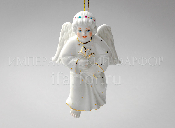 Christmas tree toy Angel with flower