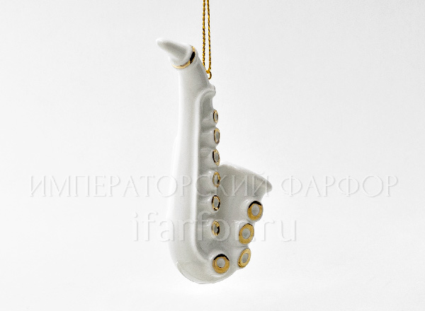 Christmas tree toy Saxophone Musical instrument. Saxophone