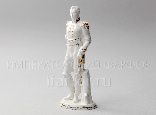 Sculpture Andrey Bolkonsky War and Peace. Andrey Bolkonsky white with gold