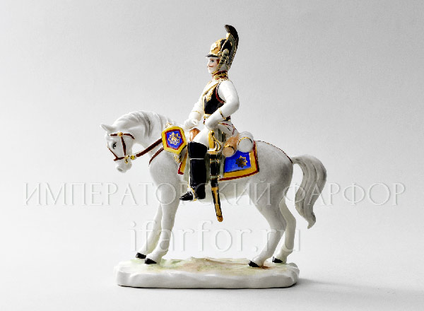 Sculpture Cuirassier Equestrian War and Peace. Equestrian cuirassier