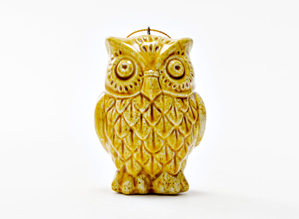 Christmas tree toy Eagle owl gold