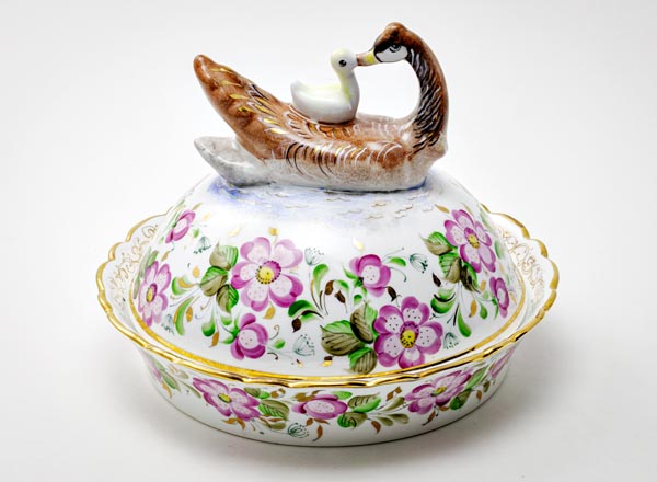 Блинница Гжель краски Уточка