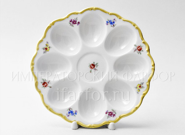 Tray for eggs Crown Flowers 1 Crown Round tray for 8 eggs