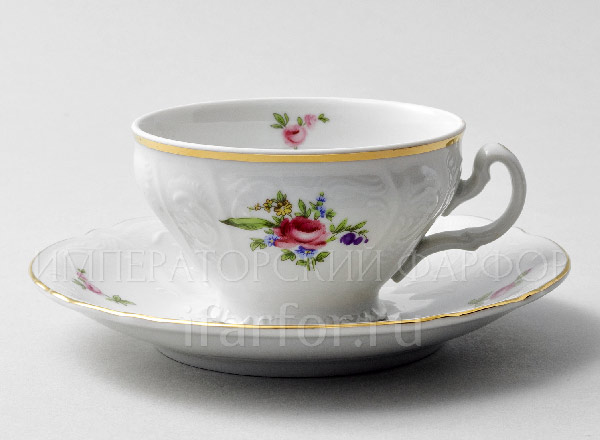 Чашка с блюдцем чайная Бернадотт Полевой цветок Бернадотт