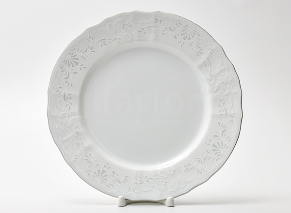 Plate shallow Bernadotte Platinum Pattern