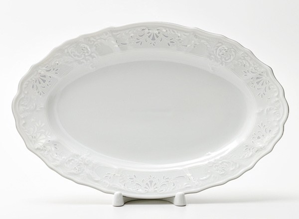 Dish/ platter oval Bernadotte Platinum Pattern Bernadotte