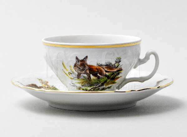 Чашка с блюдцем чайная Бернадотт Охота Бернадотт