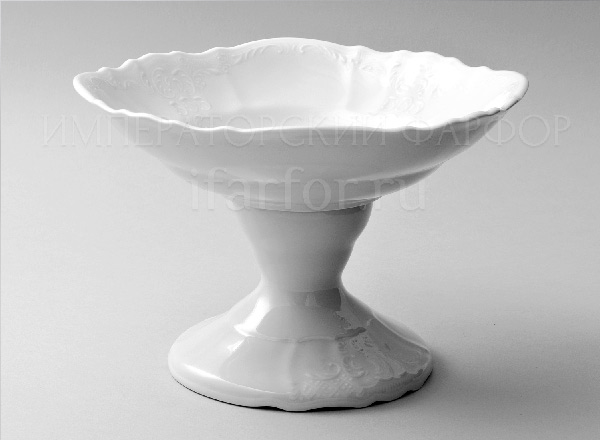 Vase for fruit footed Bernadotte Undecorated Bernadotte