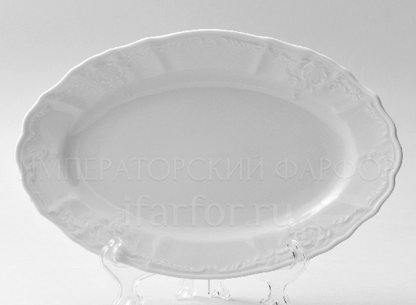 Dish/ platter oval Bernadotte Undecorated Bernadotte