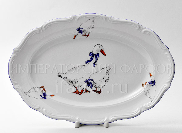 Dish/ platter oval Constance Geese Constance