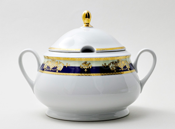 Tureen and cover Cobalt Tape Yana