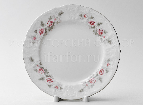 Plate dessert Bernadotte Gray Rose Platinum