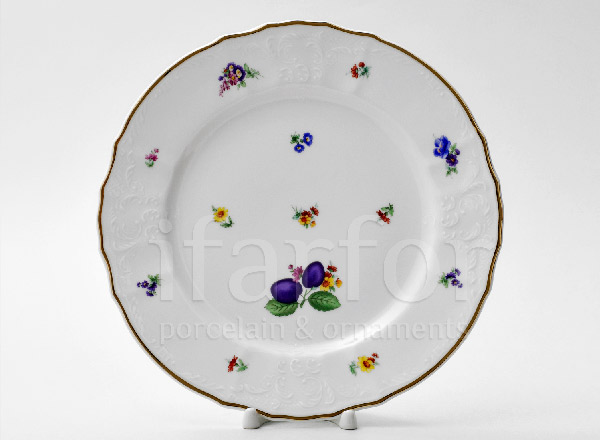 Plate shallow Bernadotte Plum