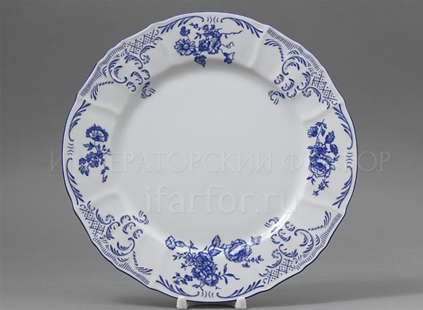 Dish/ platter round Bernadotte Blue Roses Bernadotte