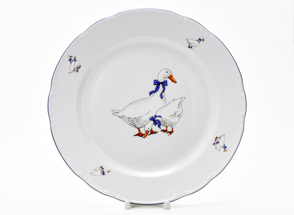 Dish/ platter round Constance Geese Constance
