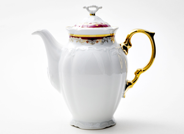 Кофейник Красная лилия Мария Луиза