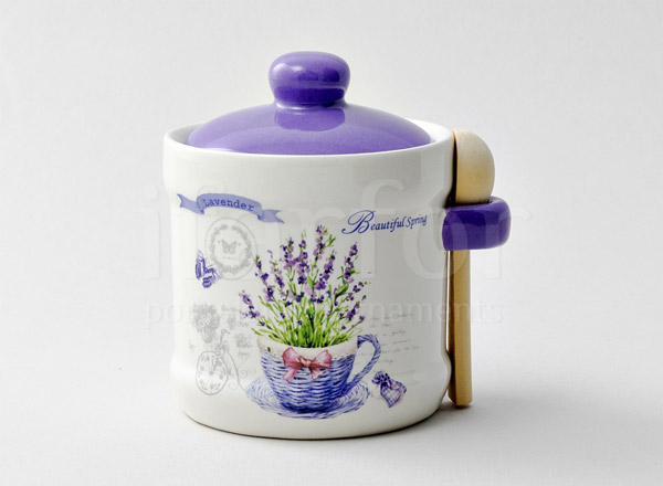 Jar for bulk products with a spoon Provence Royal Classics