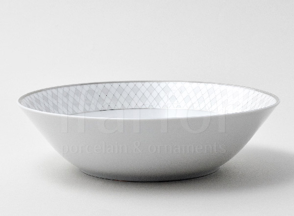 Salad bowl Gray mesh Platinum Repast