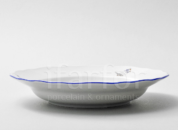 Тарелка глубокая Гуси