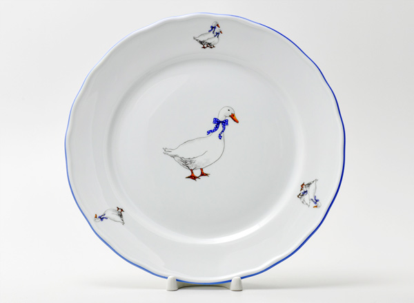 Plate shallow Geese