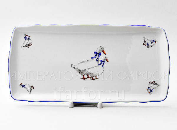 Поднос прямоугольный Гуси DUBI