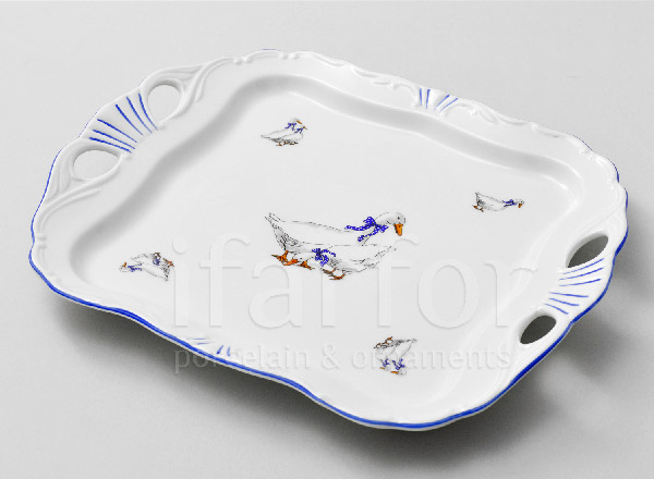 Поднос прямоугольный Гуси DUBI