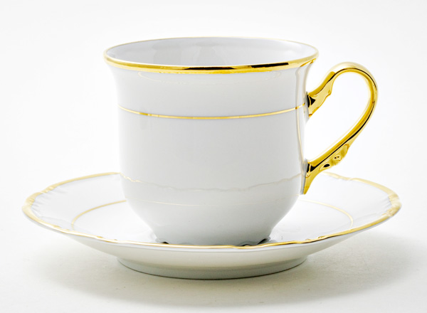 Cup and saucer tea Maria Louise. Layering gold Constance