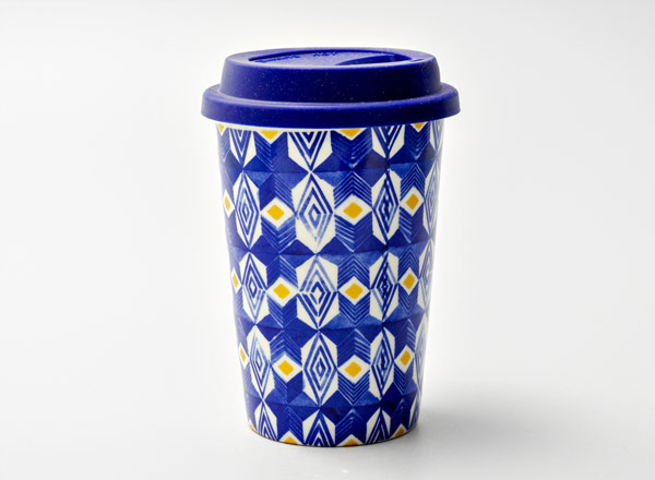 Thermo mug Rhombuses blue Royal Classics