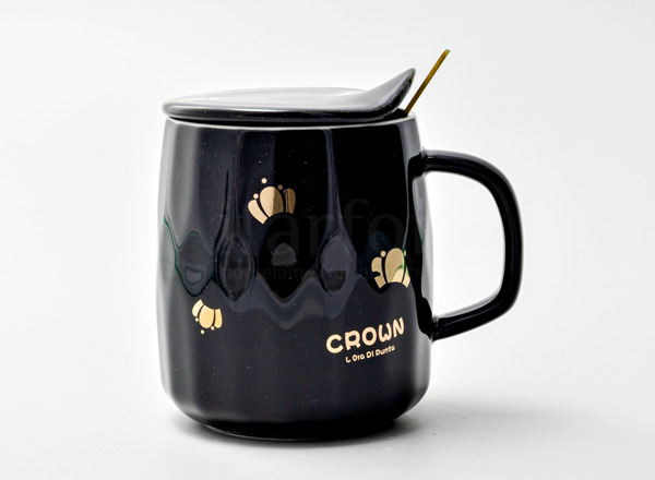 Mug with lid and spoon Crown Royal Classics