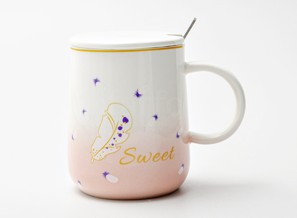 Mug with lid and spoon Sweet 2 Royal Classics
