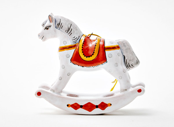 Christmas tree toy Rocking-horse mini