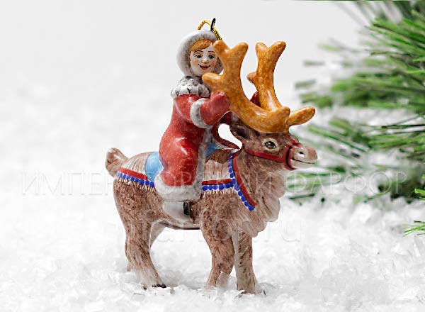 Christmas tree toy Gerda Snow Queen. Gerda