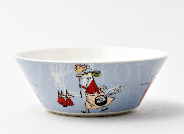 Tea bowl Fillyjonka (gray) Arabia MOOMIN